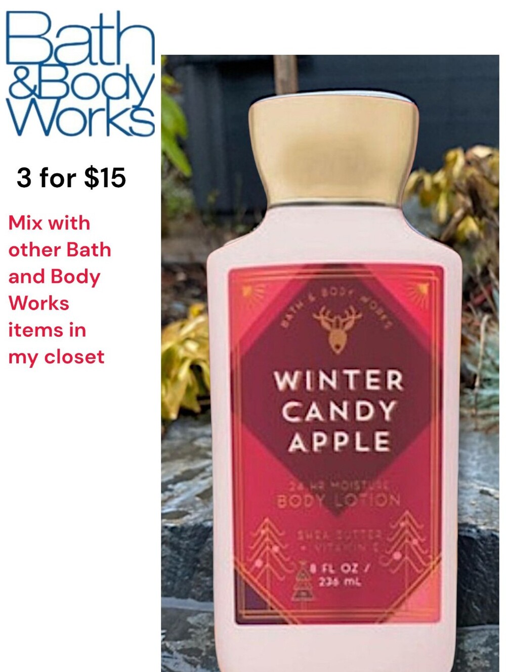 Bath & Body Works Winter Candy Apple Body Lotion